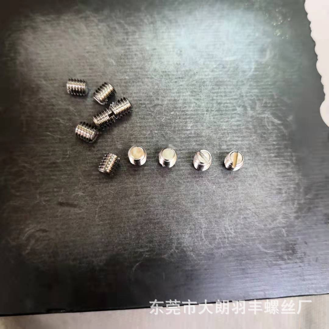 GB73/DIN551  M3.5*4到3.5*12不锈钢一字平端紧定螺钉。