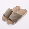 Slippers suitable for men and women indoor for beloved, non-slip cloth, 2022, cotton and linen