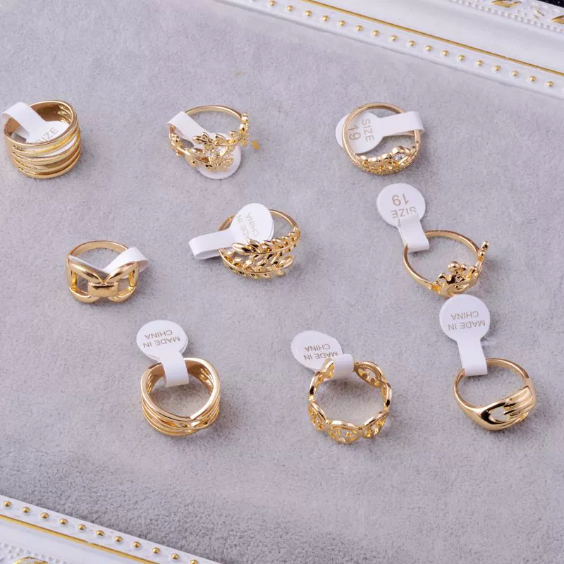Fashionable ring, accessory, jewelry, simple and elegant design, micro incrustation