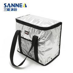 SANNE鋁膜保溫袋 戶外野餐手提便當包 冷藏保鮮保冷送餐包批發