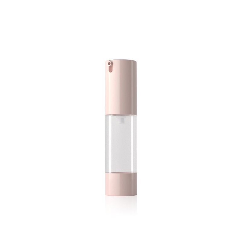 15ml de botella de vacío giratorio rosa prensa de vacío loción de vacío sub-botella de vacío de escritorio