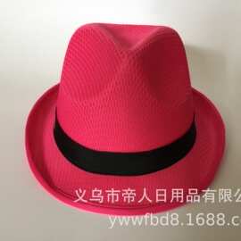 本厂生产草帽 大沿帽 纸草礼帽 平顶帽   麦秆草帽 遮阳帽等