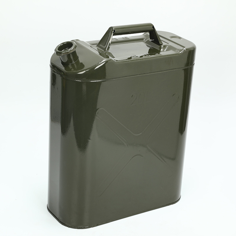 20升斜口单管提手金属铁油桶柴油汽油桶加油壶大铁桶汽车备用油箱