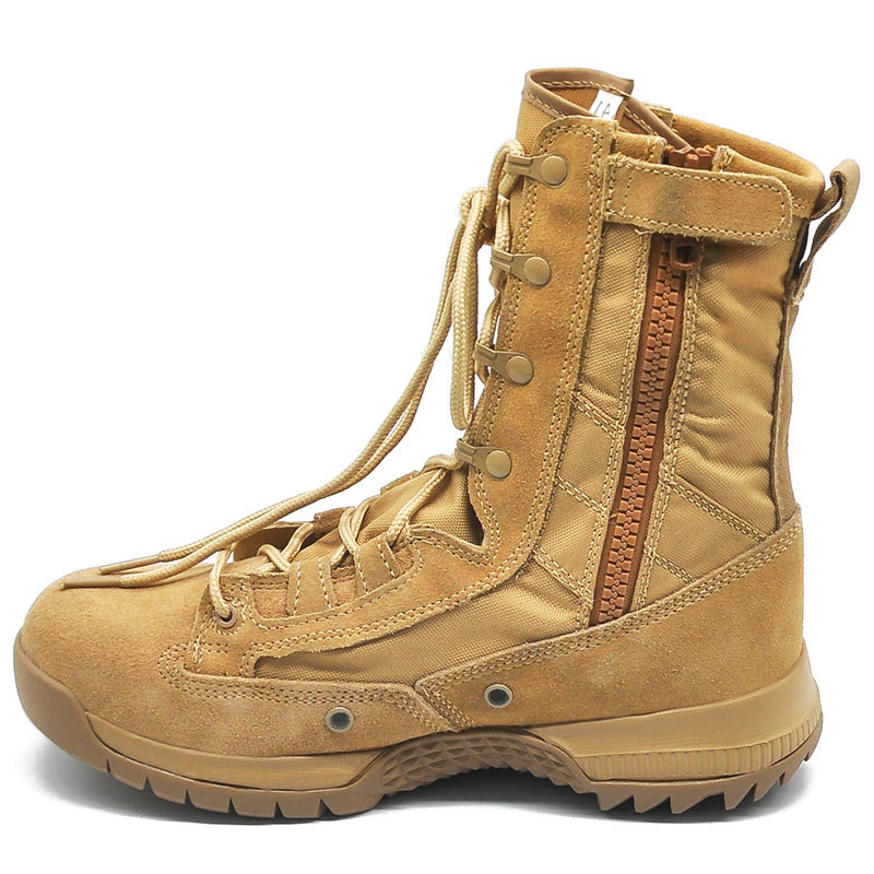 Training combat boots Desert boots Desert boots sand-colored combat boots_voghion.com