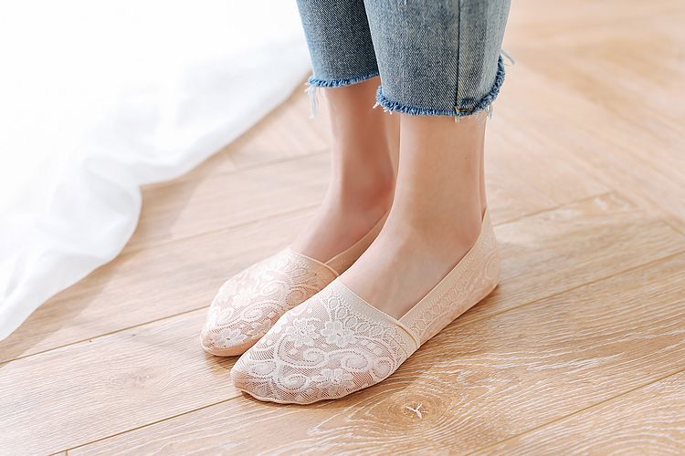 fashion lace invisible short socks  NSFN40115