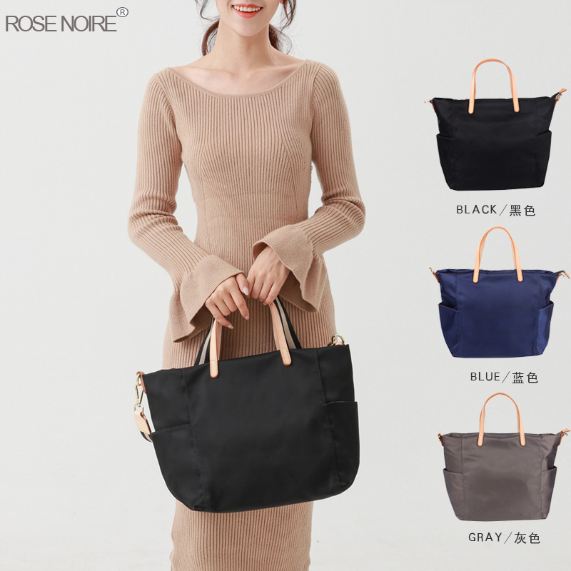2019新款简约牛津布托特包尼龙布包手提女包休闲大容量包包单肩包