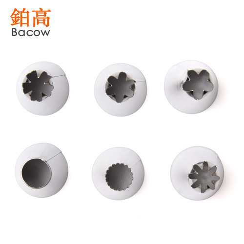 Set of 10 Flowering Tips, Stainless Steel Flowering Tips Cream Bags, Flowering Nail Mobile Cutting Converter Tool