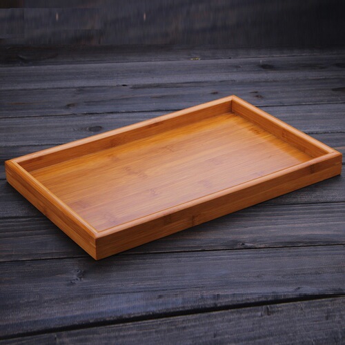 Zhenqi factory wholesale tea tray household dry soaking bamboo tray household tray home household bamboo tray plastic drain tray