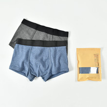 外贸春秋日单无印带包装男士纯棉针织裤优良品质平脚内裤批发