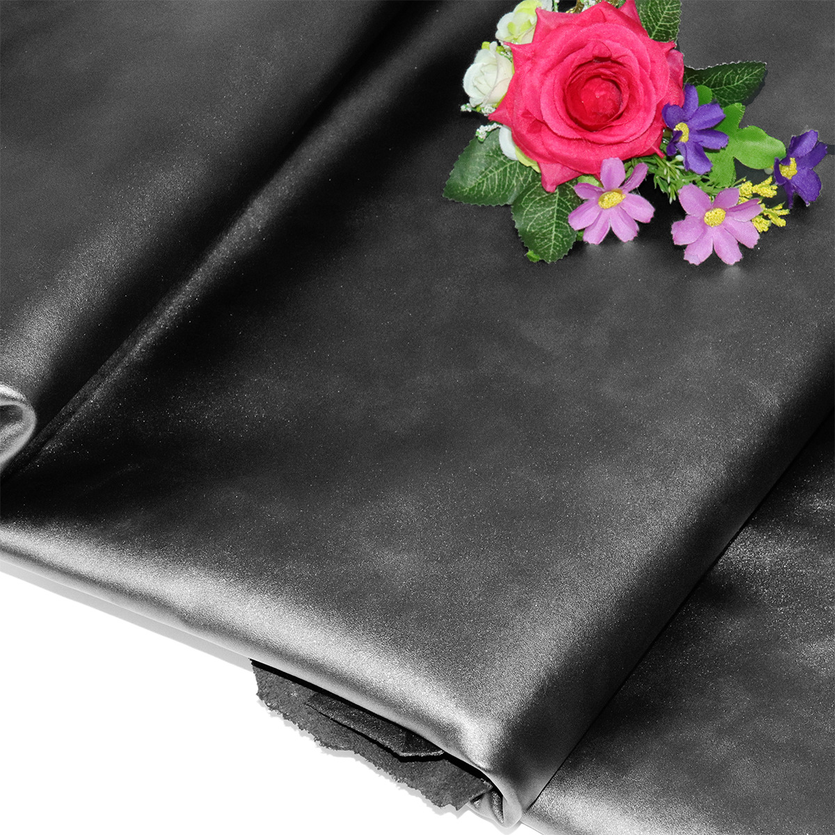 银黑色珠光头层牛皮以二层牛皮的价钱便宜促销 童鞋手机皮套面料