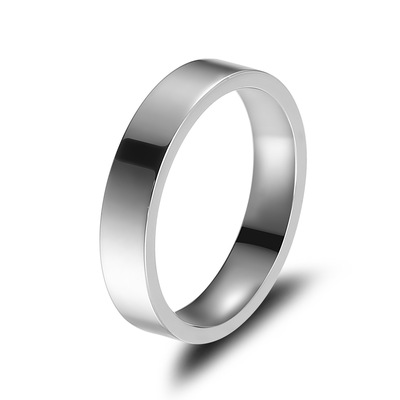 Korean Edition fashion Simplicity Couple rings Stainless steel Ring Titanium Ring Cross border Explosive money Accessories Versatile Bracelets