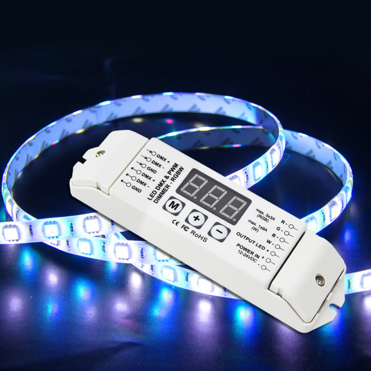 DMX decoder, RGBW decoder drive, constant voltage four -way DMX512 decoder