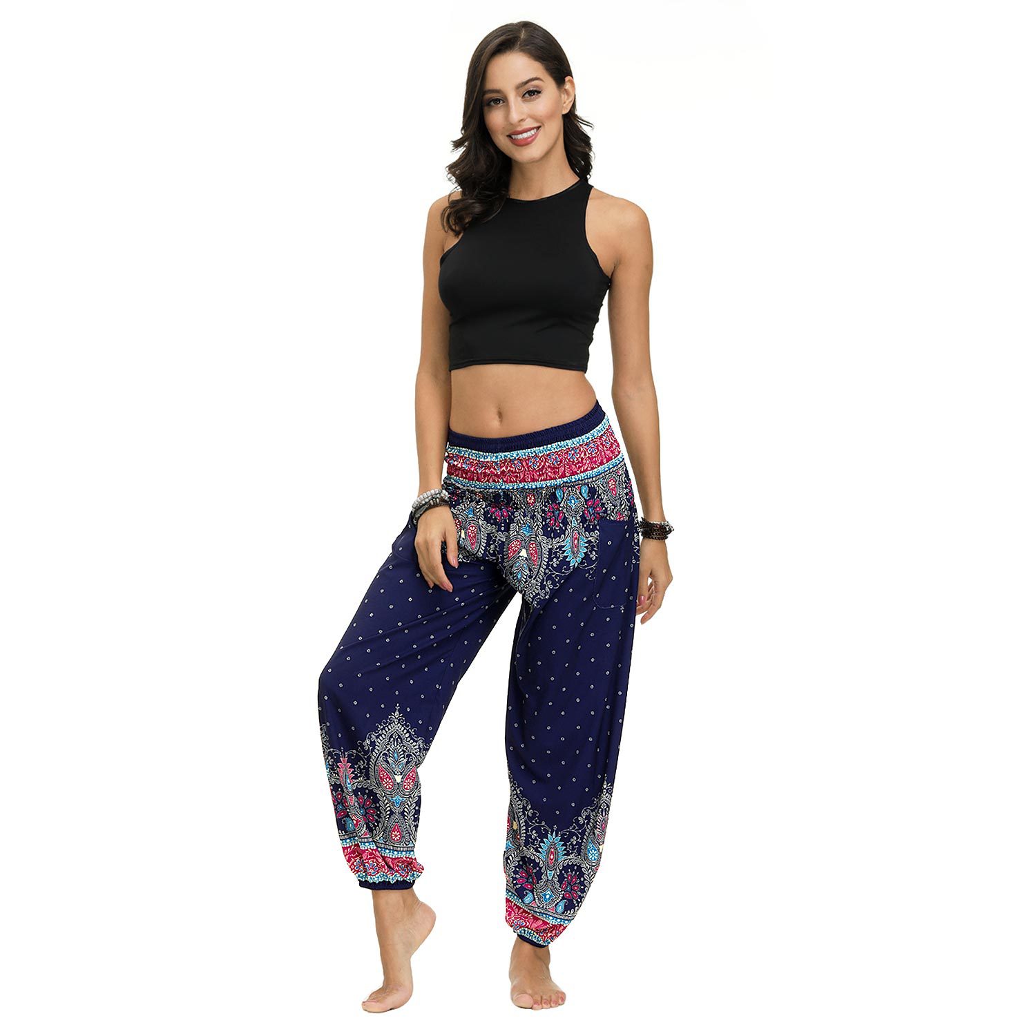 printing loose women s sports pants Nihaostyle Clothing Wholesale NSMDF67656