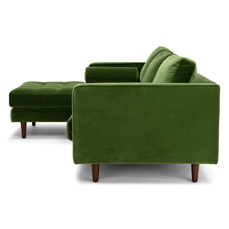 Sofá de estilo nórdico para casa de huéspedes, juego de sofás de tela de terciopelo extraíble y lavable, sofá minimalista de esponja para salas de estar pequeñas y medianas.