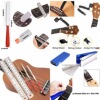 Guitar, tools set, wrench, file, ruler