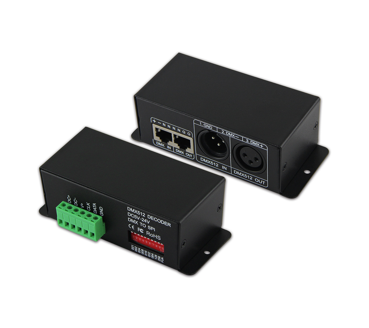 Dmx512 light bar decoder, LPD8806 signal decoder, spi decoder BC-802