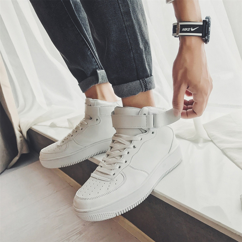 Men\u0027s High shoes sneakers men white...