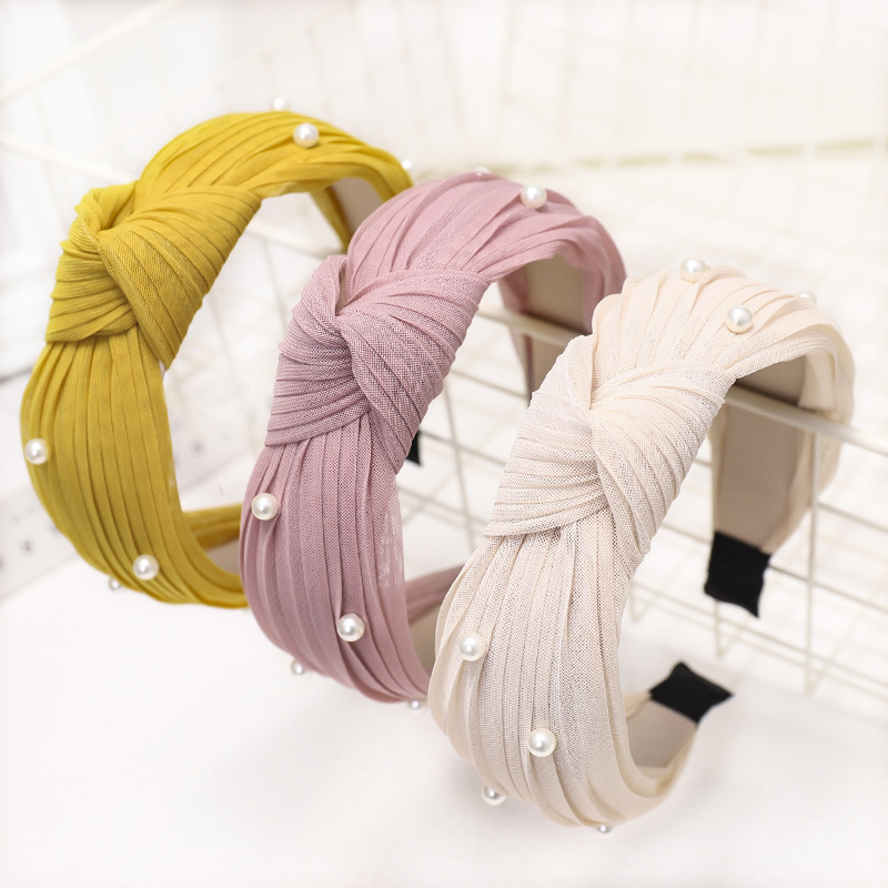Pearl Knotted  Korean Hot-selling Headband display picture 11