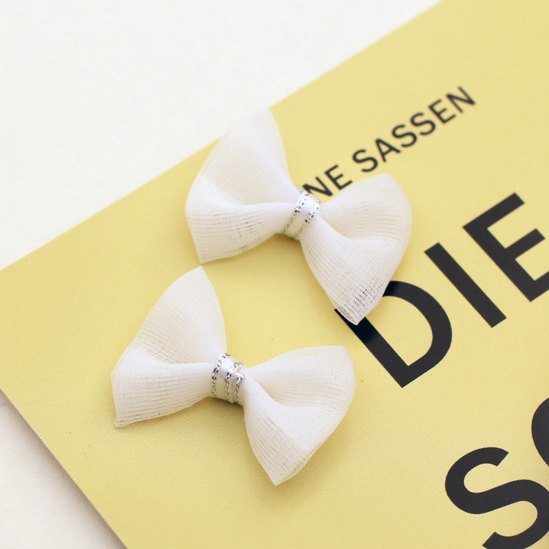 雪纱平纹布料小领结2