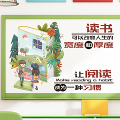 Kindergarten Student Motivational Wall Stickers: Classroom Reading Quotes, Inspirational Signs, and Wall Decorative Art for Reading Ambiance