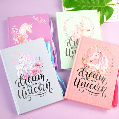 独角兽丝带计划本 每日计划本子批发 办公商务记事本 学生笔记本|ms