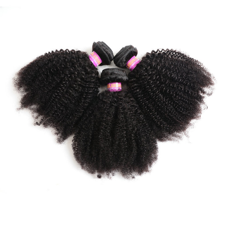 Brazilian Virgin Human Hair Afro Kinky C...