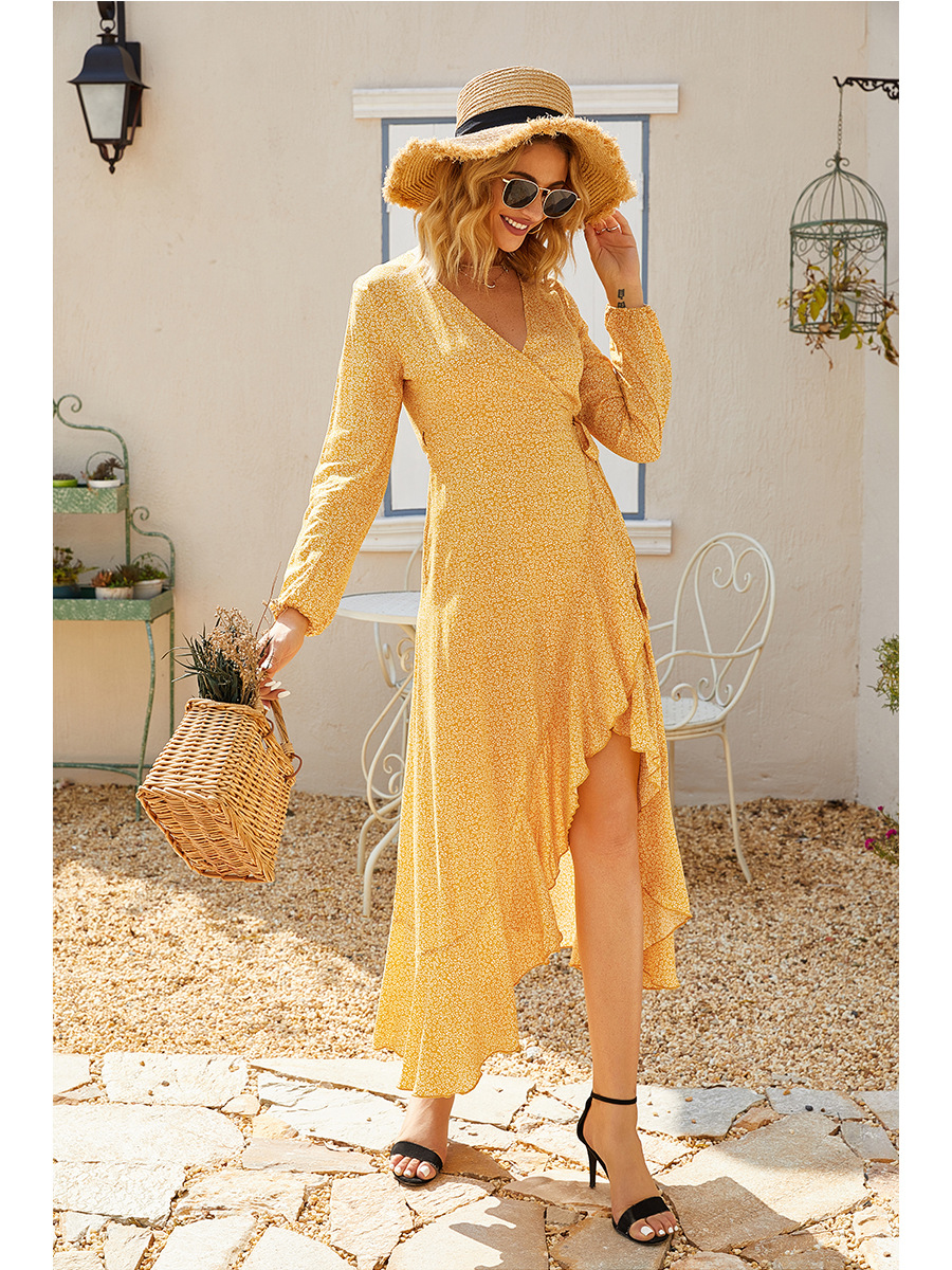 fashion casual small floral dress NSAL2910