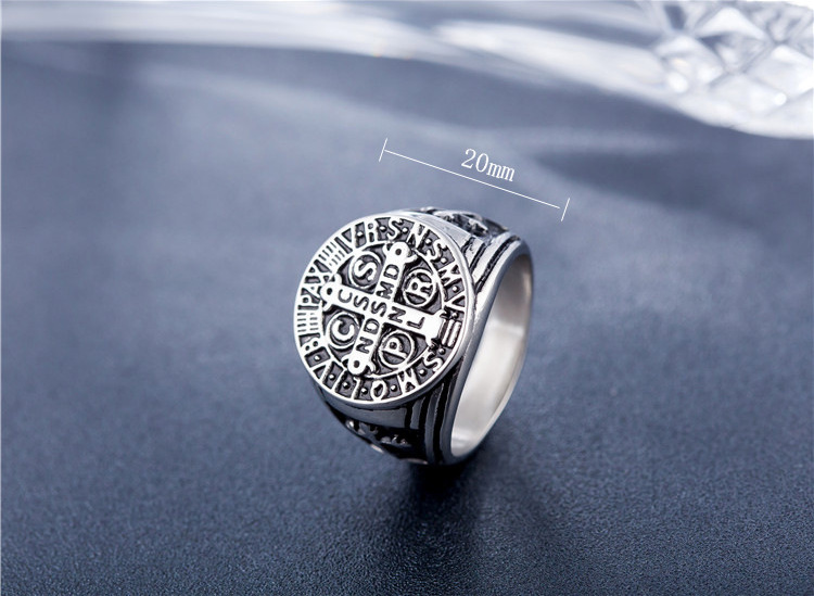 23g Weight Rings Classification Hip-Hop Letter Titanium Steel Men's Rings
