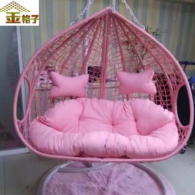金格子防藤单人双人吊篮吊椅 宿舍神器 寝室阳台户外休闲秋千坐椅|ms