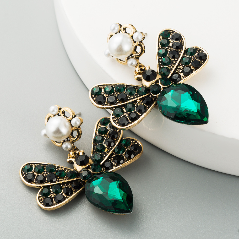 Cross-border Exclusively For European And American Big Brands Selling Bohemian New Butterfly Inlaid Colorful Rhinestone Multi-layer Retro Earrings display picture 15