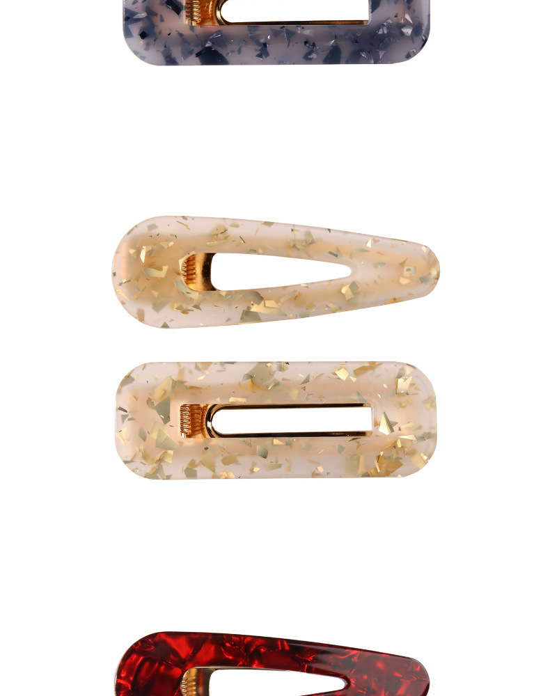 28g Weight No Inlaid Inlay Material Headwear Classification Festival Occasion Synthetics Material Geometric Pattern Women'S Gender Plating Design Fashion Style Multicolor Color Colorful Geometric-shaped Hollow Out Two-piece Hair Clip Set 8