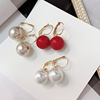 Advanced brand retro earrings from pearl, high-quality style, European style, internet celebrity
