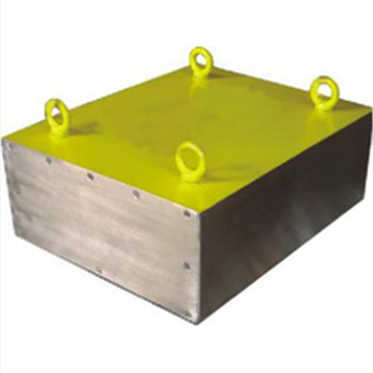 除铁器强磁力板 磁架 外包304不锈钢 吸附距离20公分 加四个吊环