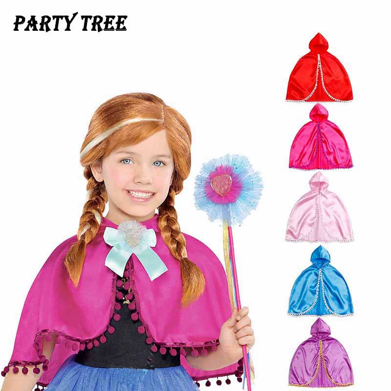 Детский плащ праздничный костюм Хэллоуин партии костюм красный плащ один кусок