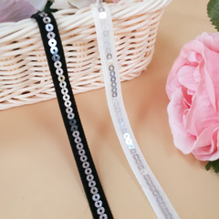 1cmチェーンのスパンコールのジャカードのリボンの手作りのレースのリボン