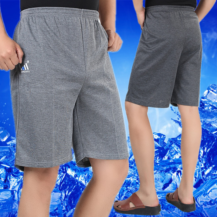 中老年短褲男夏季薄款寬松大碼中年爸爸運動五分褲老人松緊大褲衩