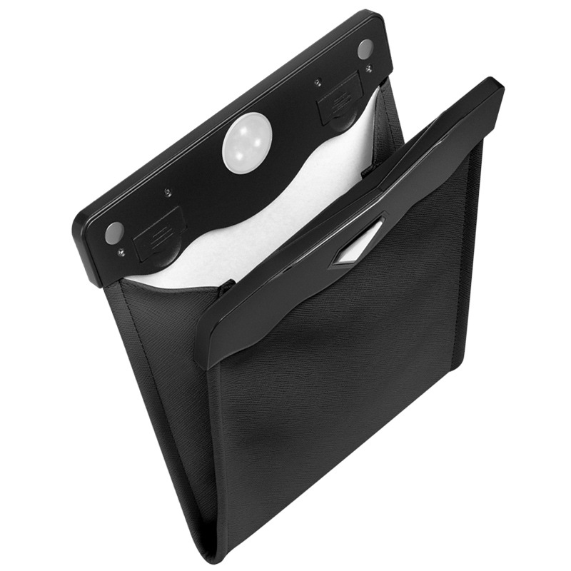 La basura del coche puede colgar en el frente bote de basura plegable de almacenamiento coche co-piloto bolsa de basura interior del coche suministros