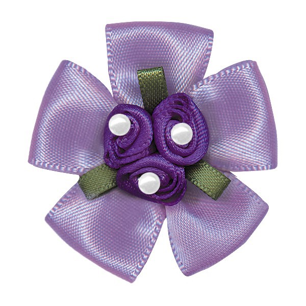 Yao Ming cinta flor decoración hecha a mano 3,6 cm de ancho cinta arco horquilla tocado ropa cinta pequeña flor arco