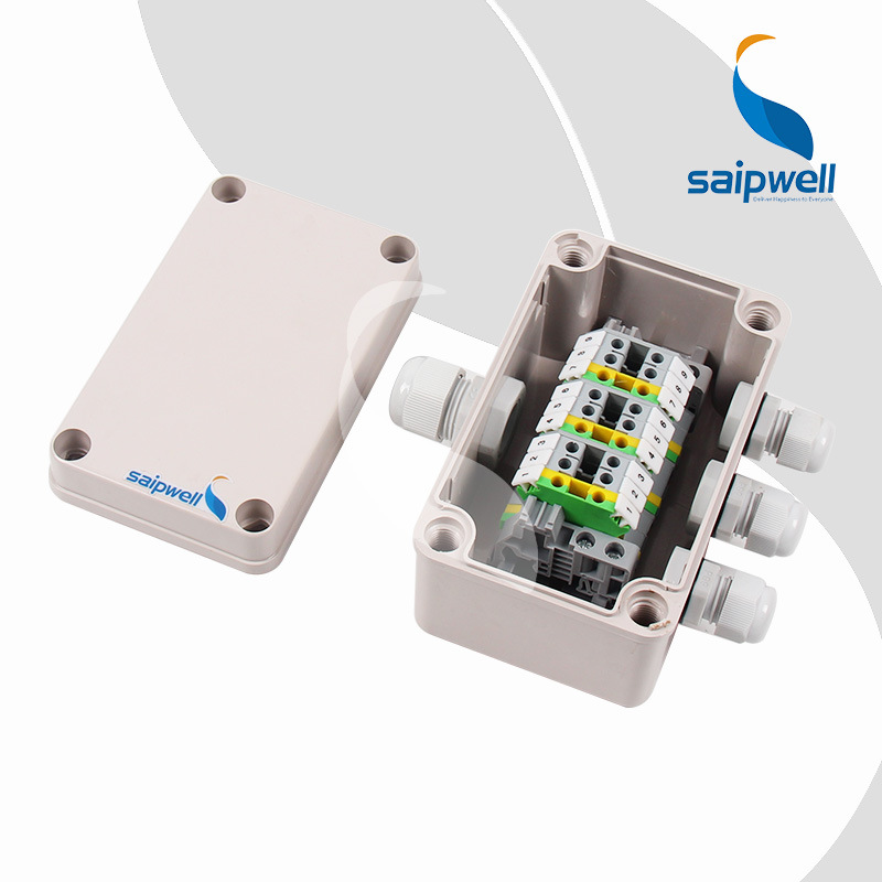 赛普1进3出9位塑料防水接线盒SWU-0813-9 家装电气用防水接线盒