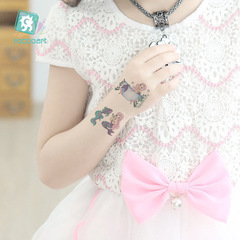 跨境防水美人魚紋身貼 海洋派對聚會臉貼卡通兒童紋身貼紙 tattoo