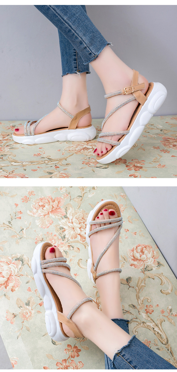 Chaussures été pour femme en Caoutchouc - Ref 3345867 Image 16