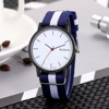 Fashionable nylon woven sports cloth men's watch, simple and elegant design