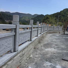 芝麻灰桥栏杆 河岸大理石石雕护栏批发 石材种类多可选