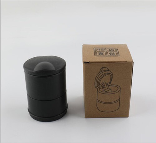 Car high flame retardant ashtray 4S ordinary car cigarette inserter car universal ashtray portable ashtray black