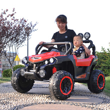 兒童電動車雙座遙控越野車可坐2人四驅超大號玩具車12V10AH大電瓶