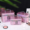 new pattern laser Cosmetic High-capacity travel Portable Makeup box portable storage box Cosmetics Storage bag wholesale