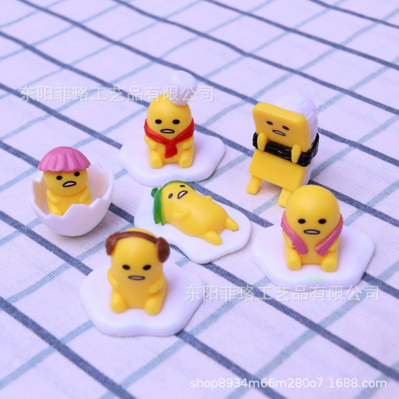 Японская игрушка Gudetama (жёлток), ленивое яйцо, маленькая качающаяся фигурка, креативный подарок, слепая упаковка