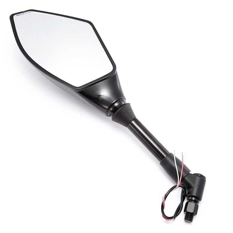 Motorcycle modification with light rearview mirror LED turn signal universal reversing auxiliary mirror personality reflector hot sale