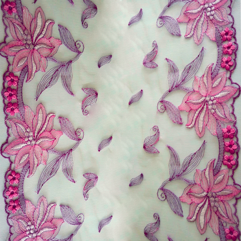 花边刺绣花边水溶蕾丝棉线涤线人造丝花边内衣三角裤花边