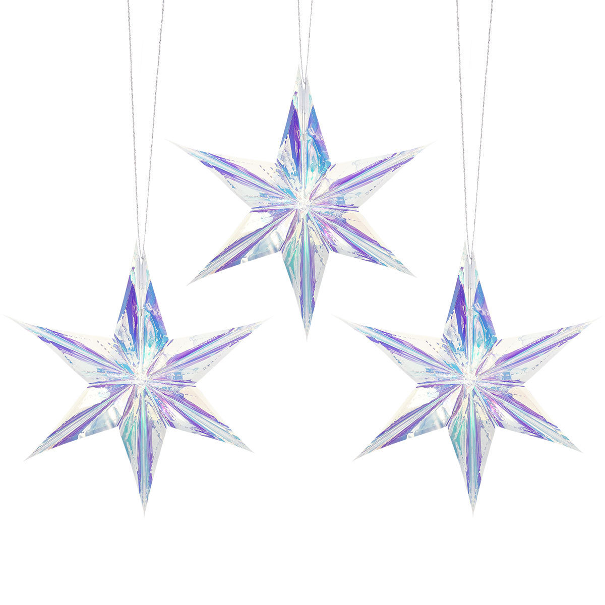 Colorful film five-pointed star ornament...